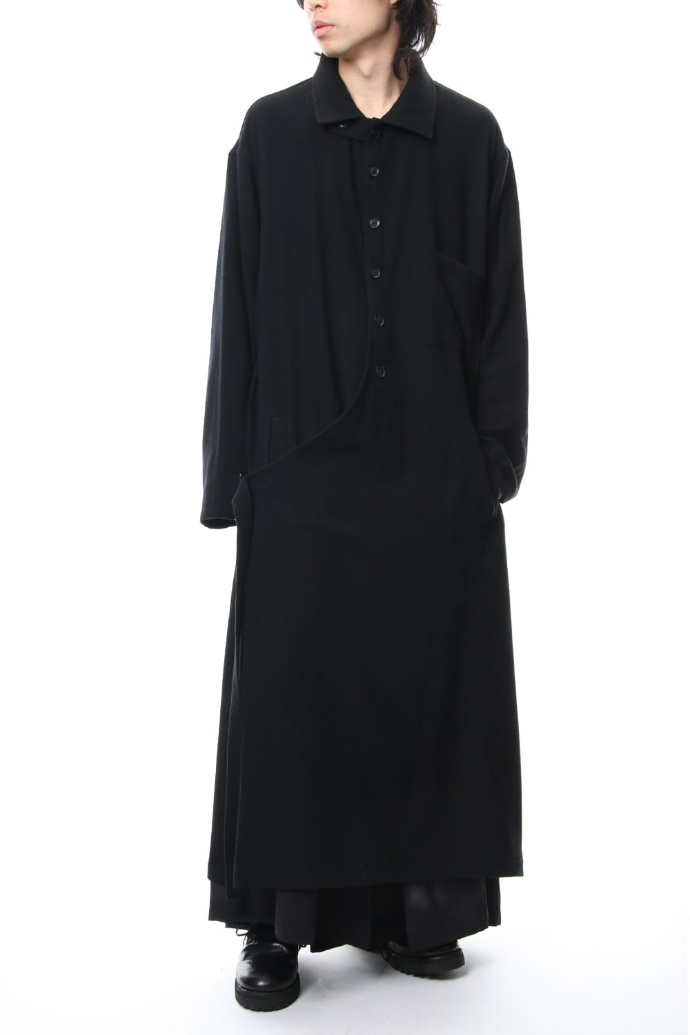 Mohair twill Wrap Dress