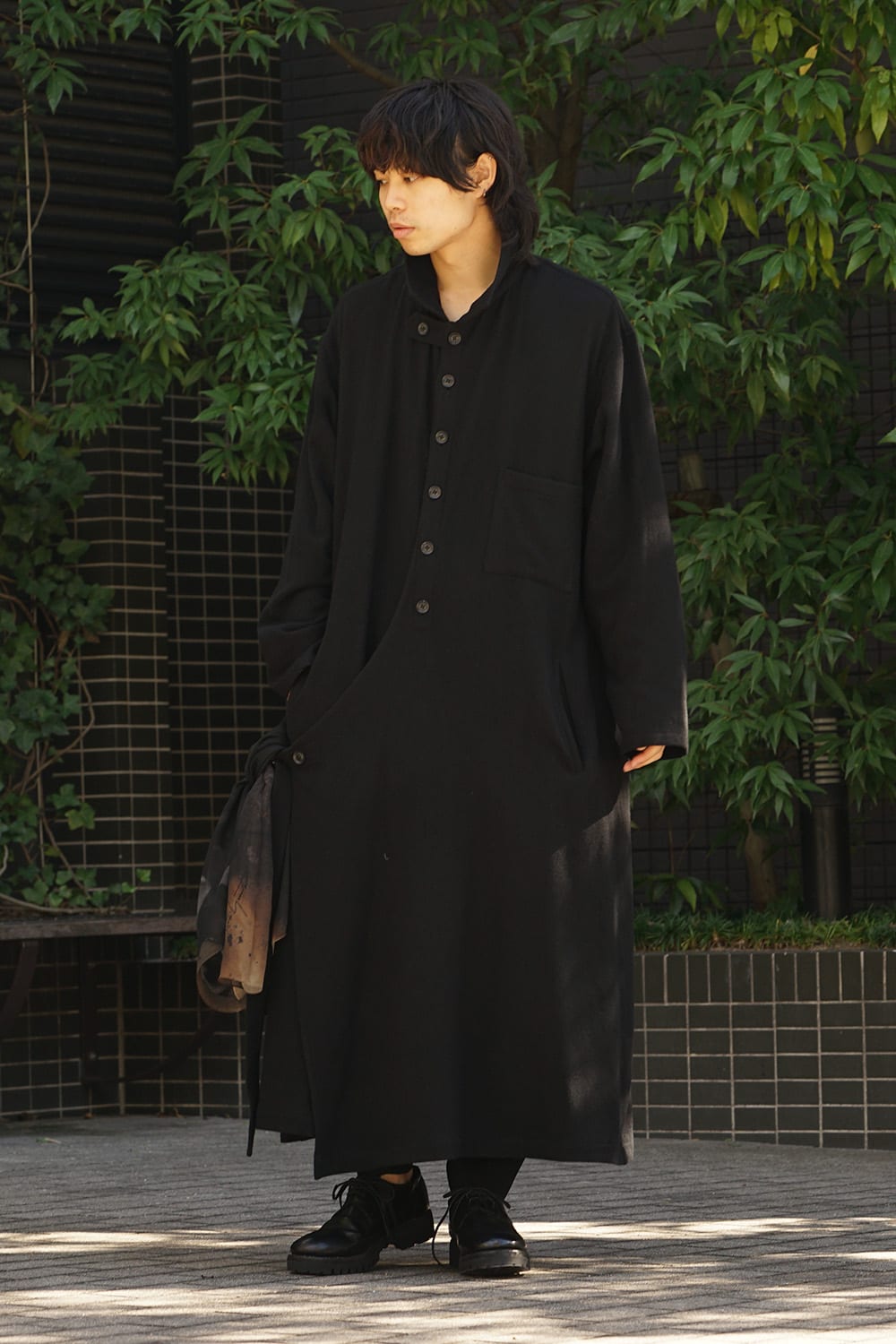 Mohair twill Wrap Dress