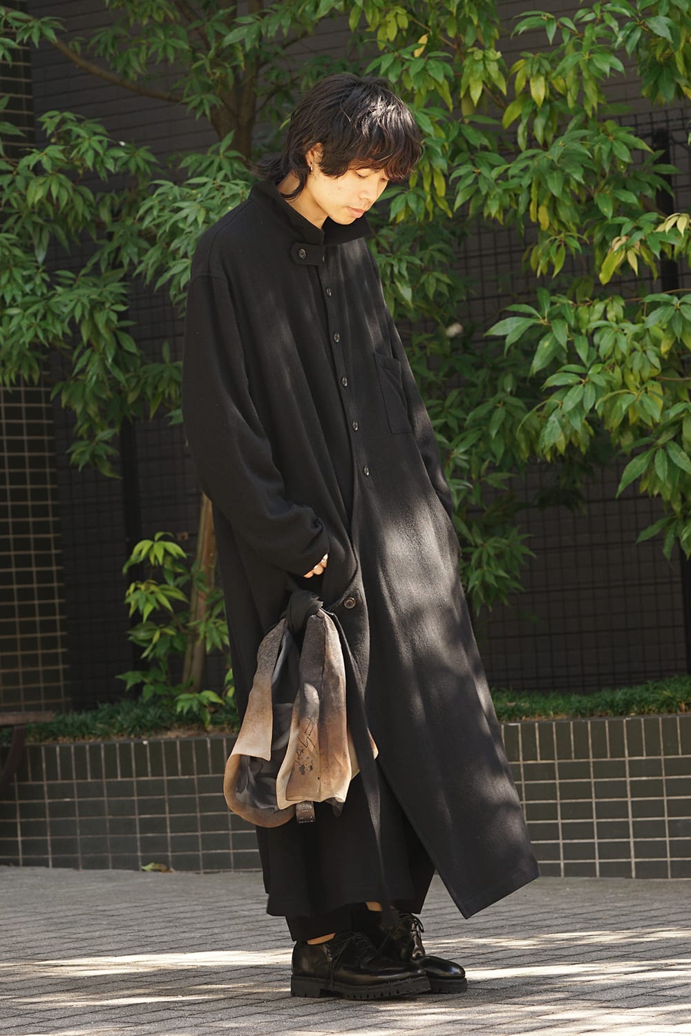 Mohair twill Wrap Dress