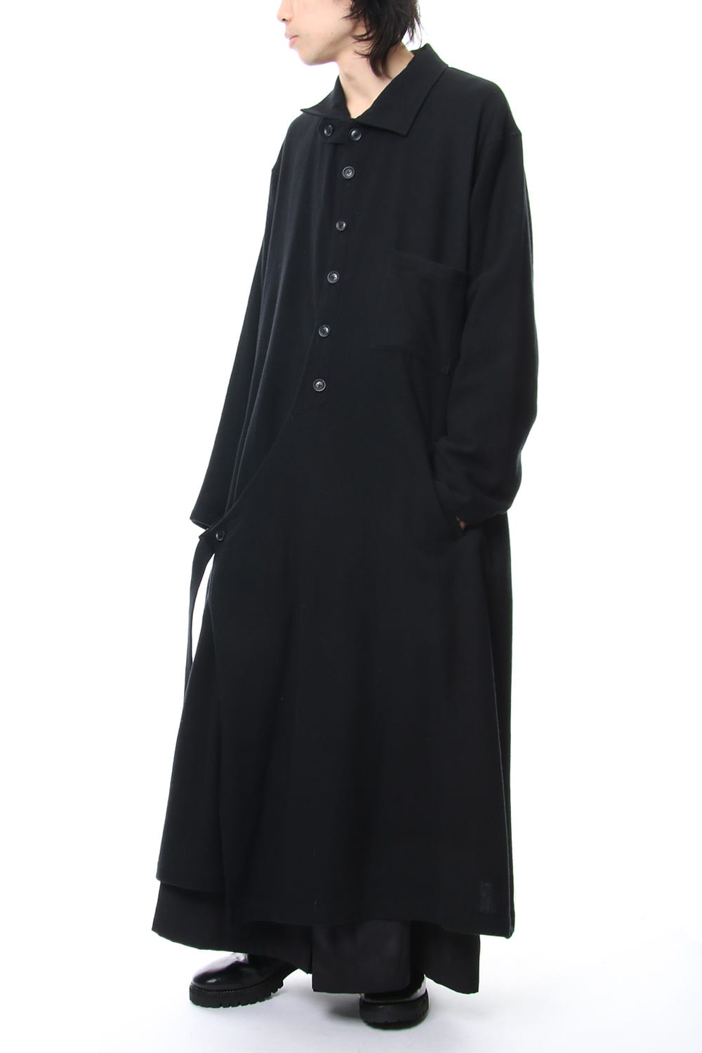 Mohair twill Wrap Dress