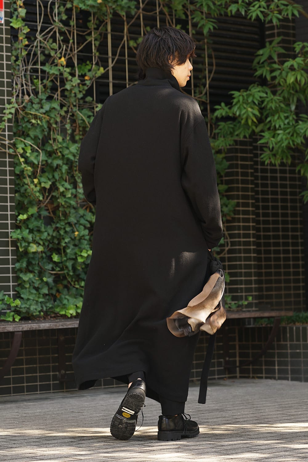 Mohair twill Wrap Dress