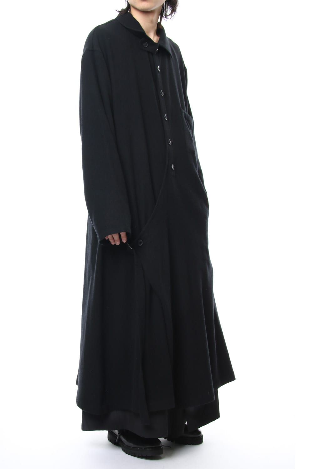 Mohair twill Wrap Dress