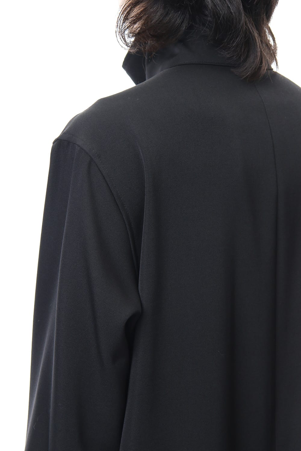 N-Stand hem slit long dress shirt