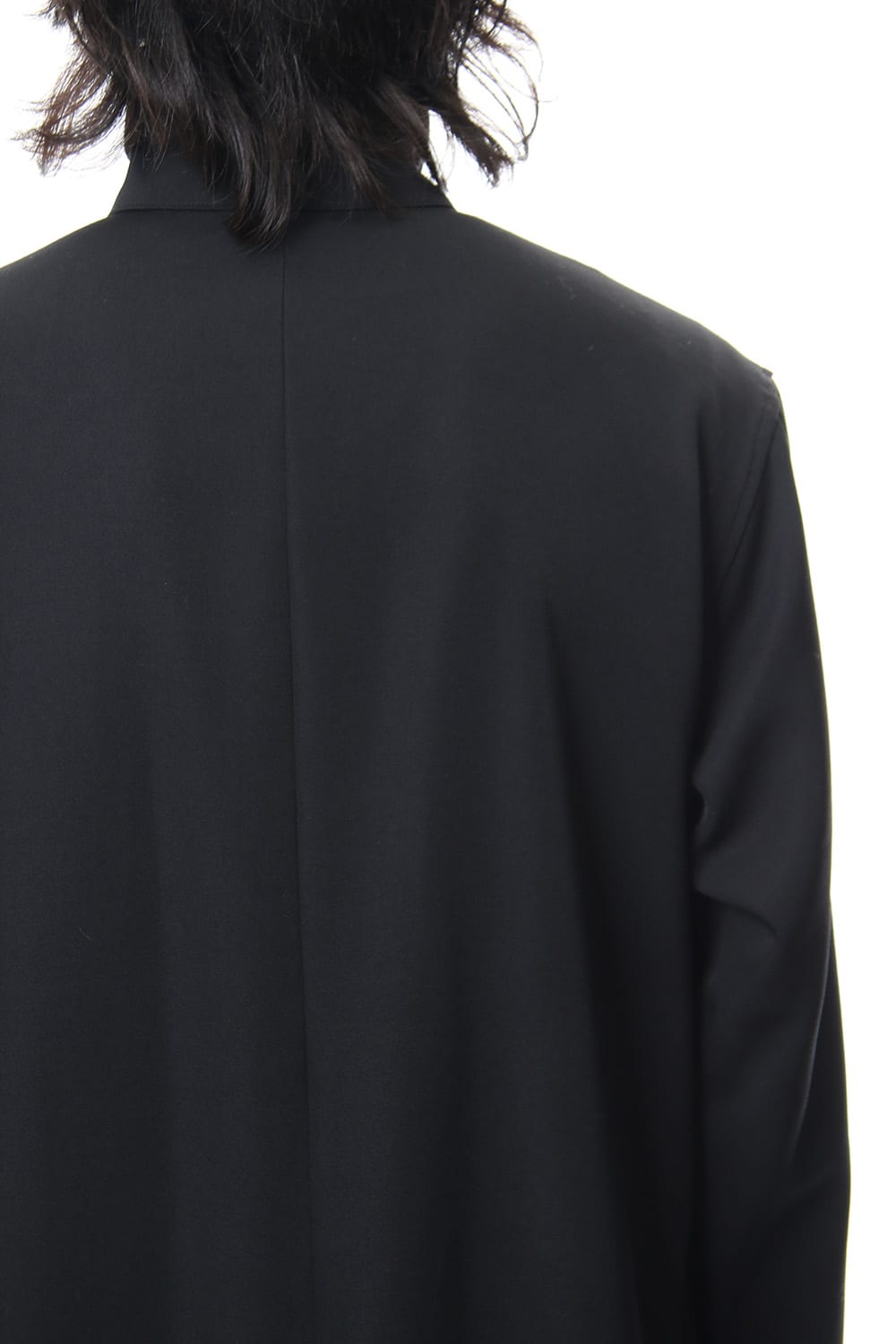 N-Stand hem slit long dress shirt