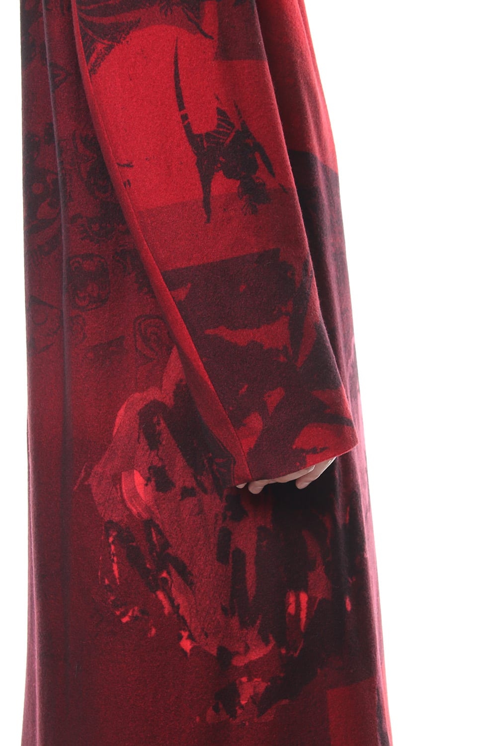 Red flannel right front dress coat