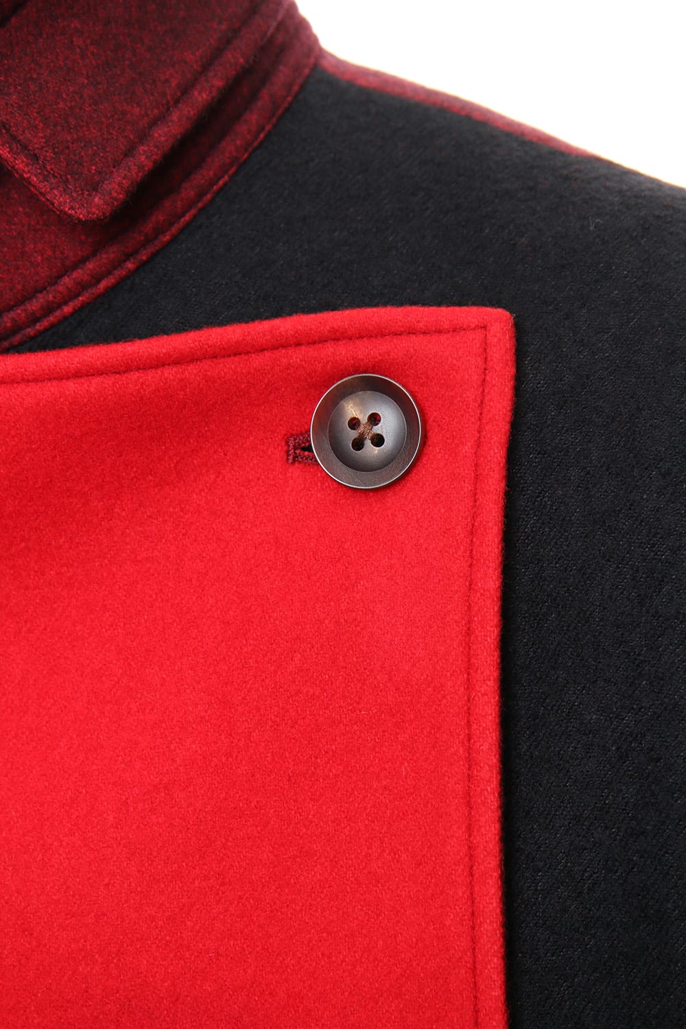 Red flannel right front dress coat