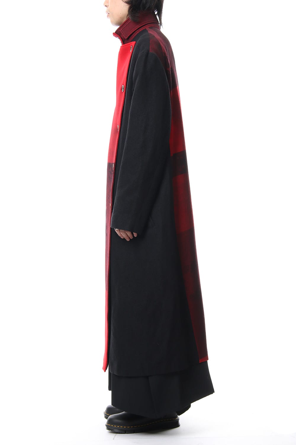 Red flannel right front dress coat