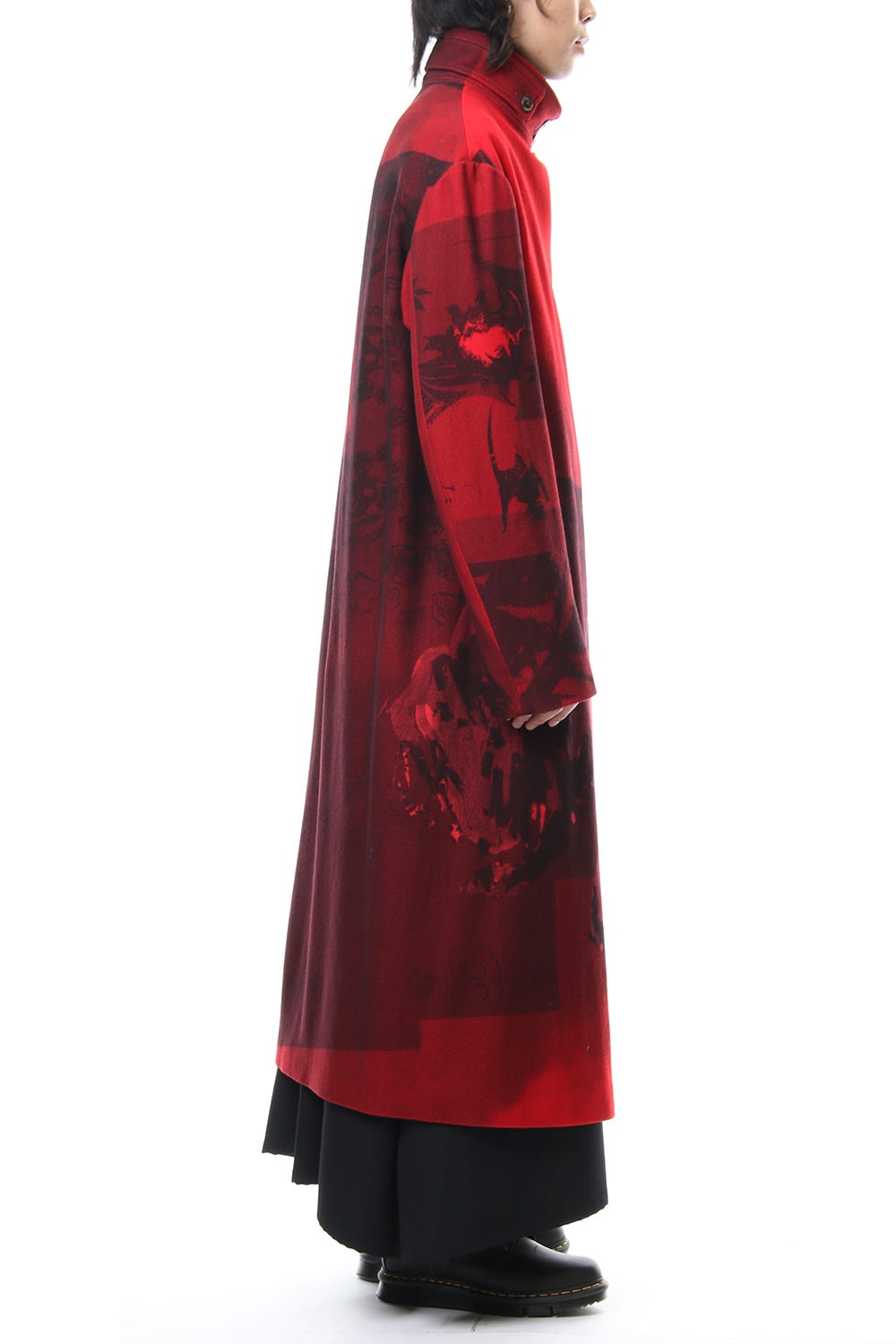 Red flannel right front dress coat