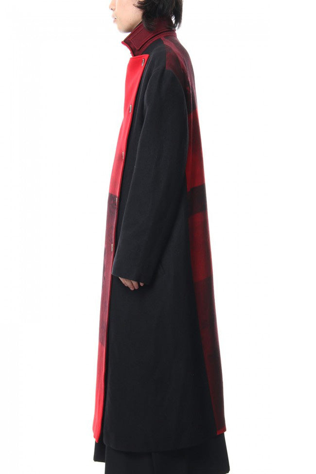 Red flannel right front dress coat