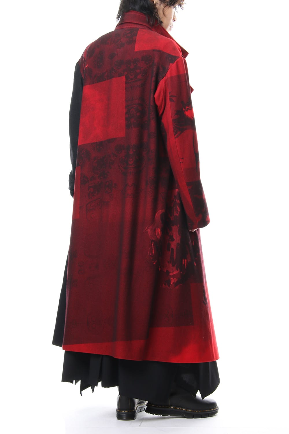 Red flannel right front dress coat