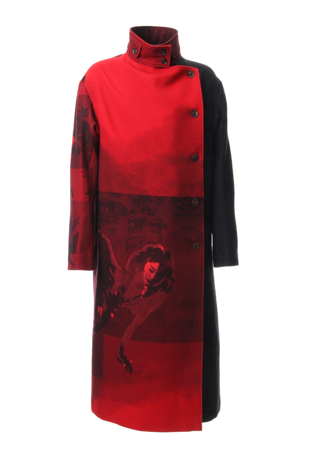 Red flannel right front dress coat