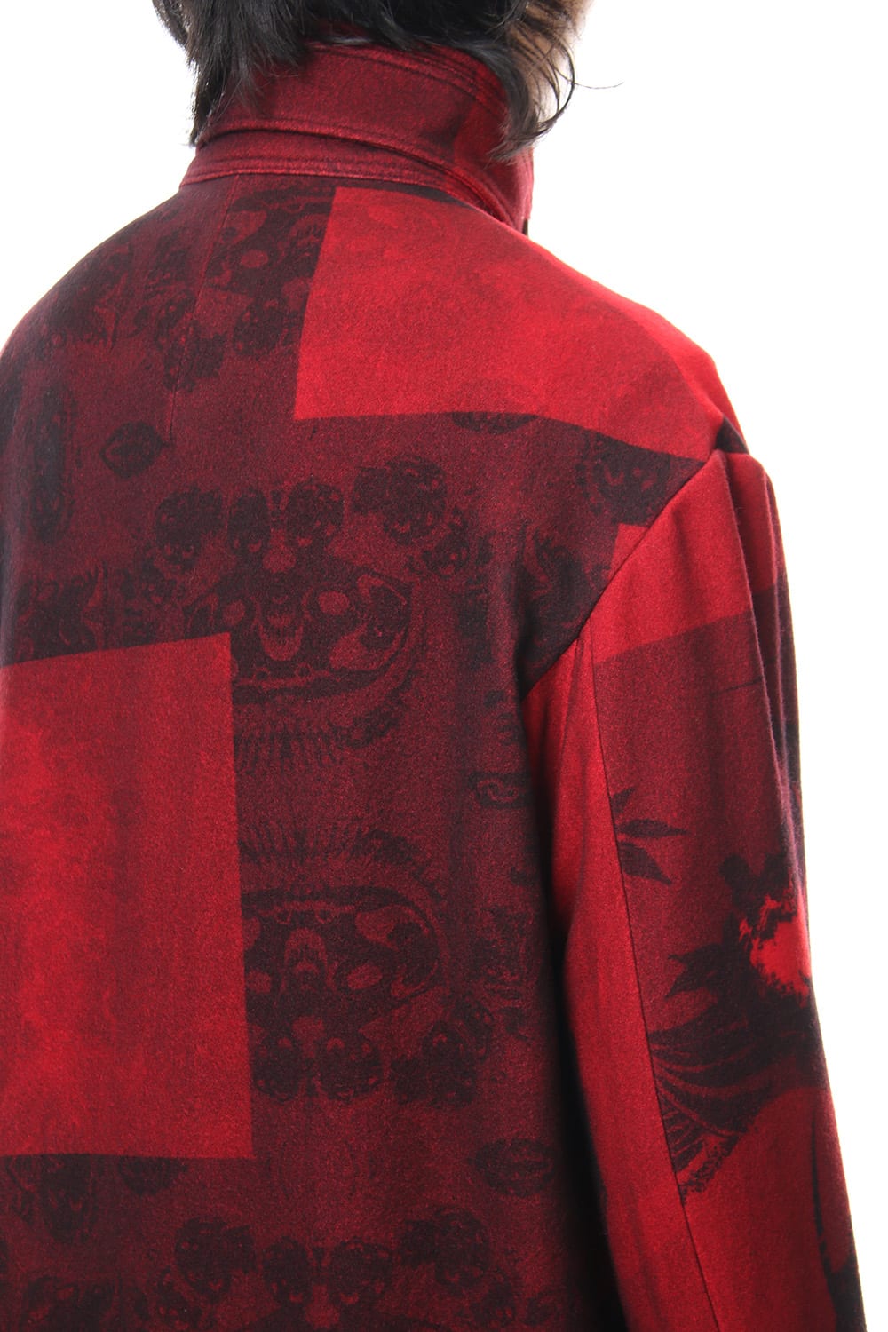 Red flannel right front dress coat