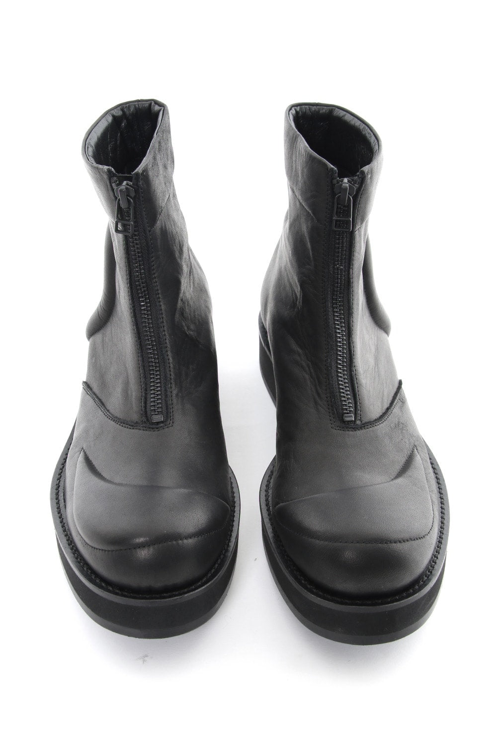 Front zipper sponge boots Smooth Soft Oil