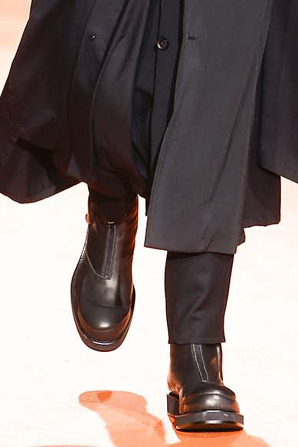 Front zipper sponge boots Smooth Soft Oil