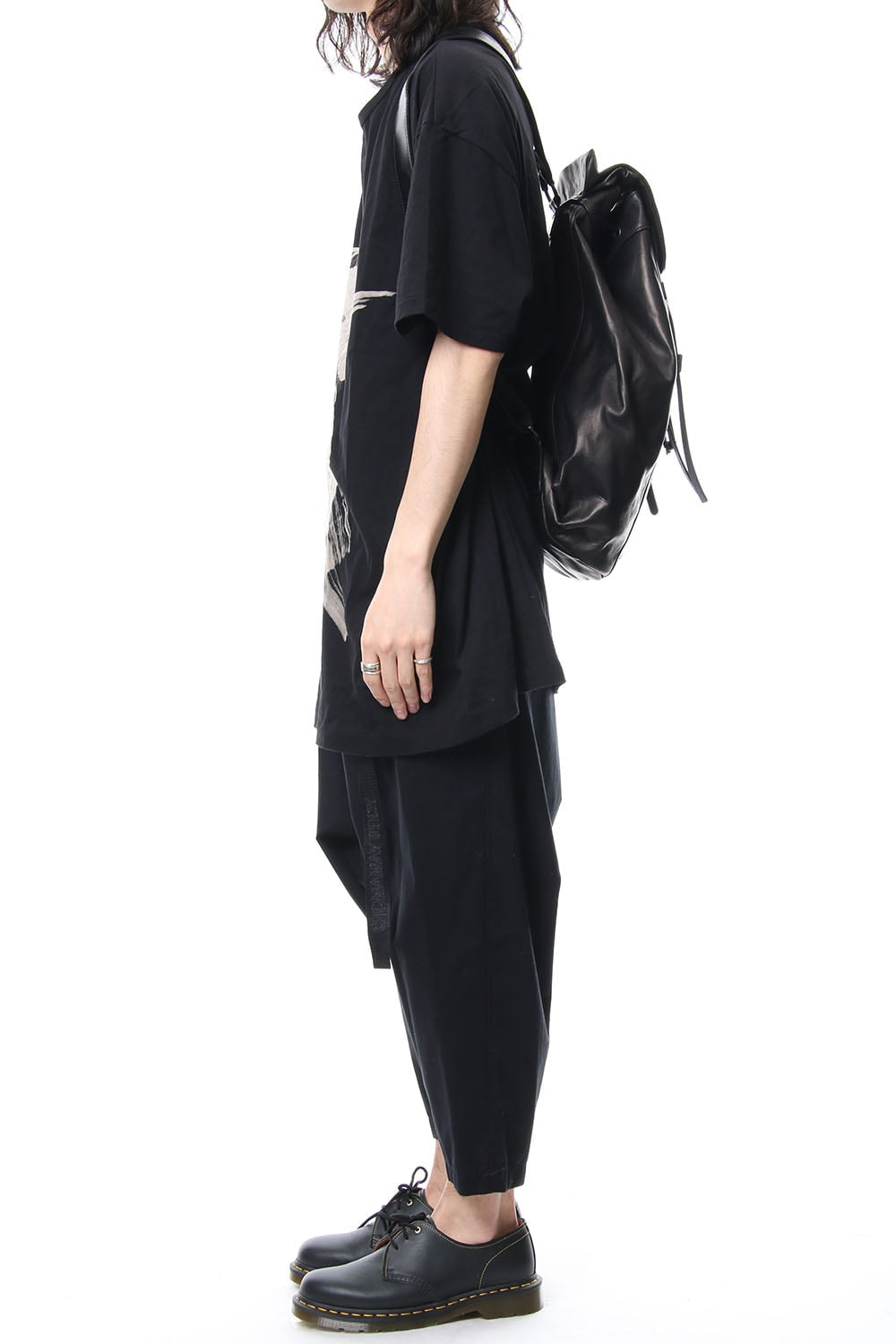 Military backpack scratch horse leather