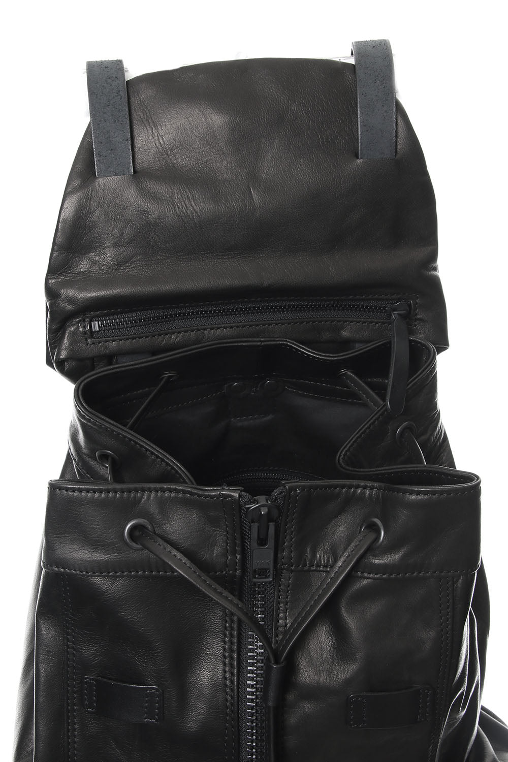 Military backpack scratch horse leather