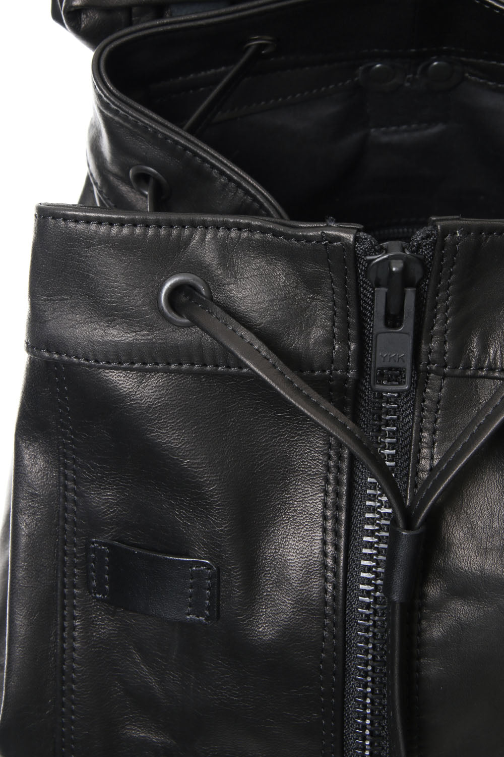 Military backpack scratch horse leather