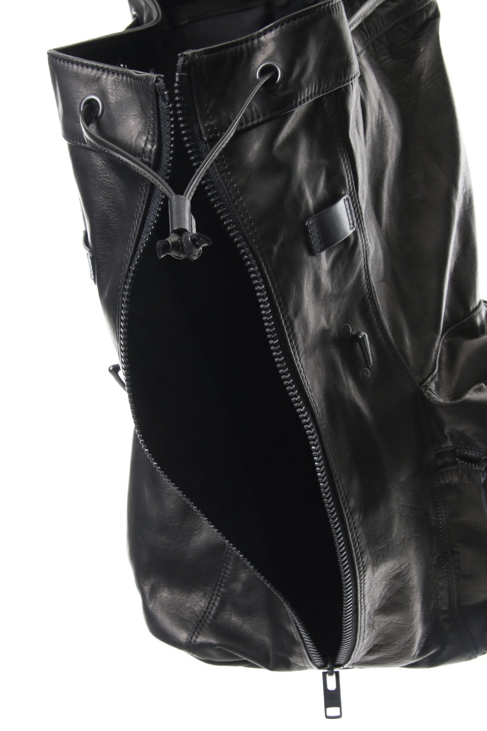 Military backpack scratch horse leather