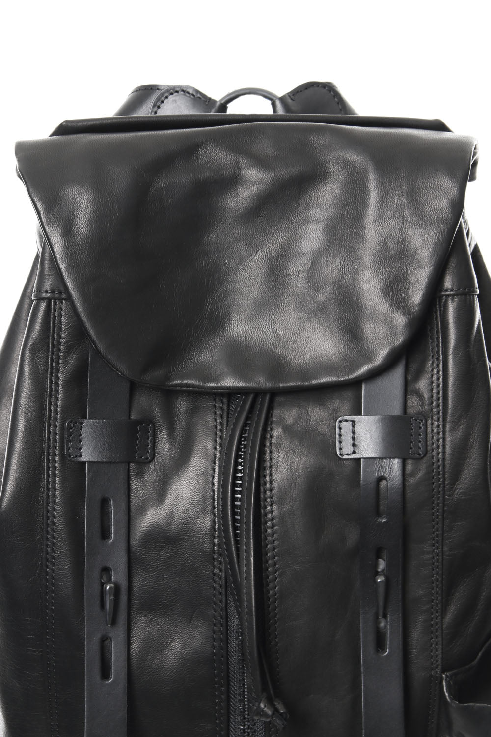 Military backpack scratch horse leather