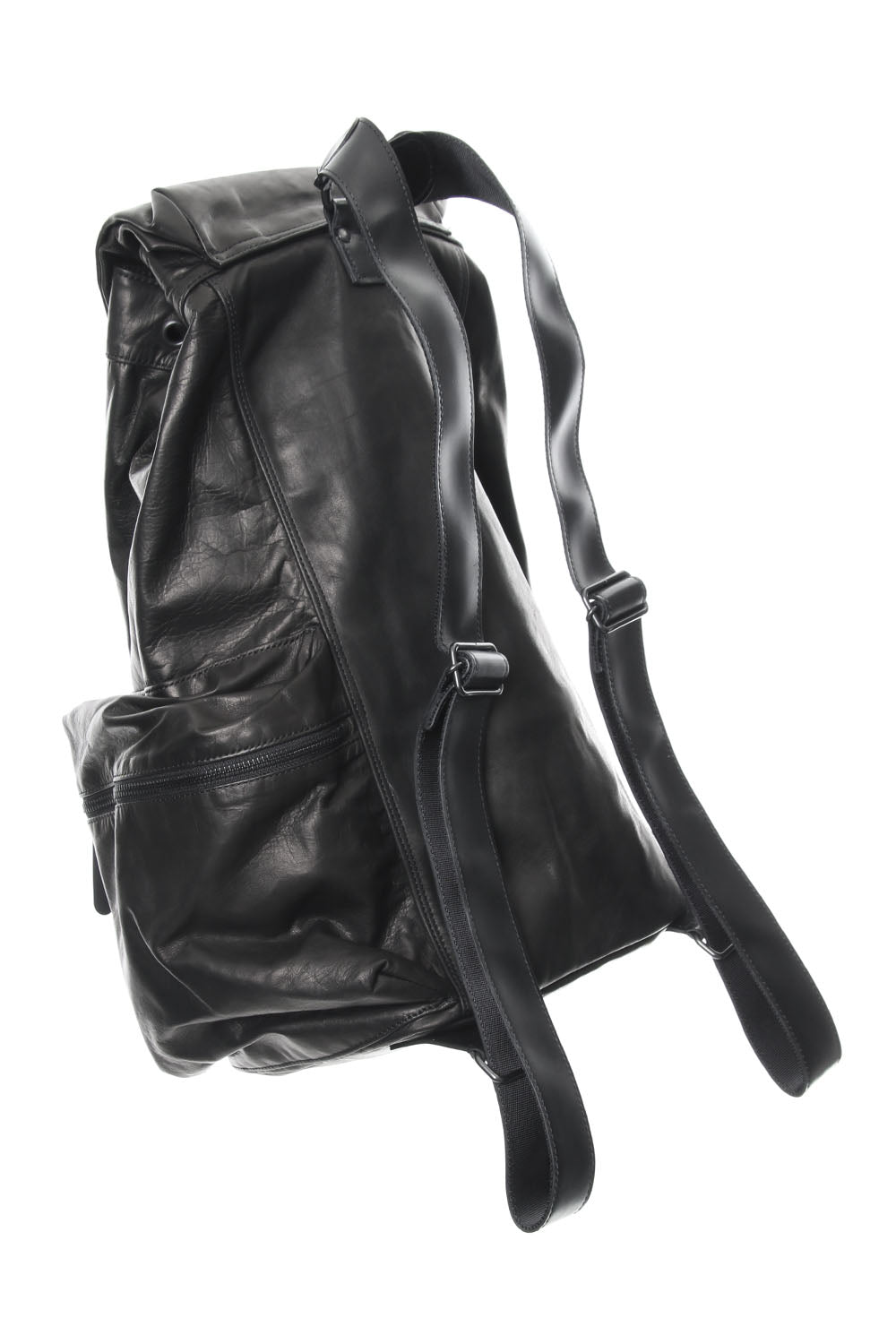 Military backpack scratch horse leather