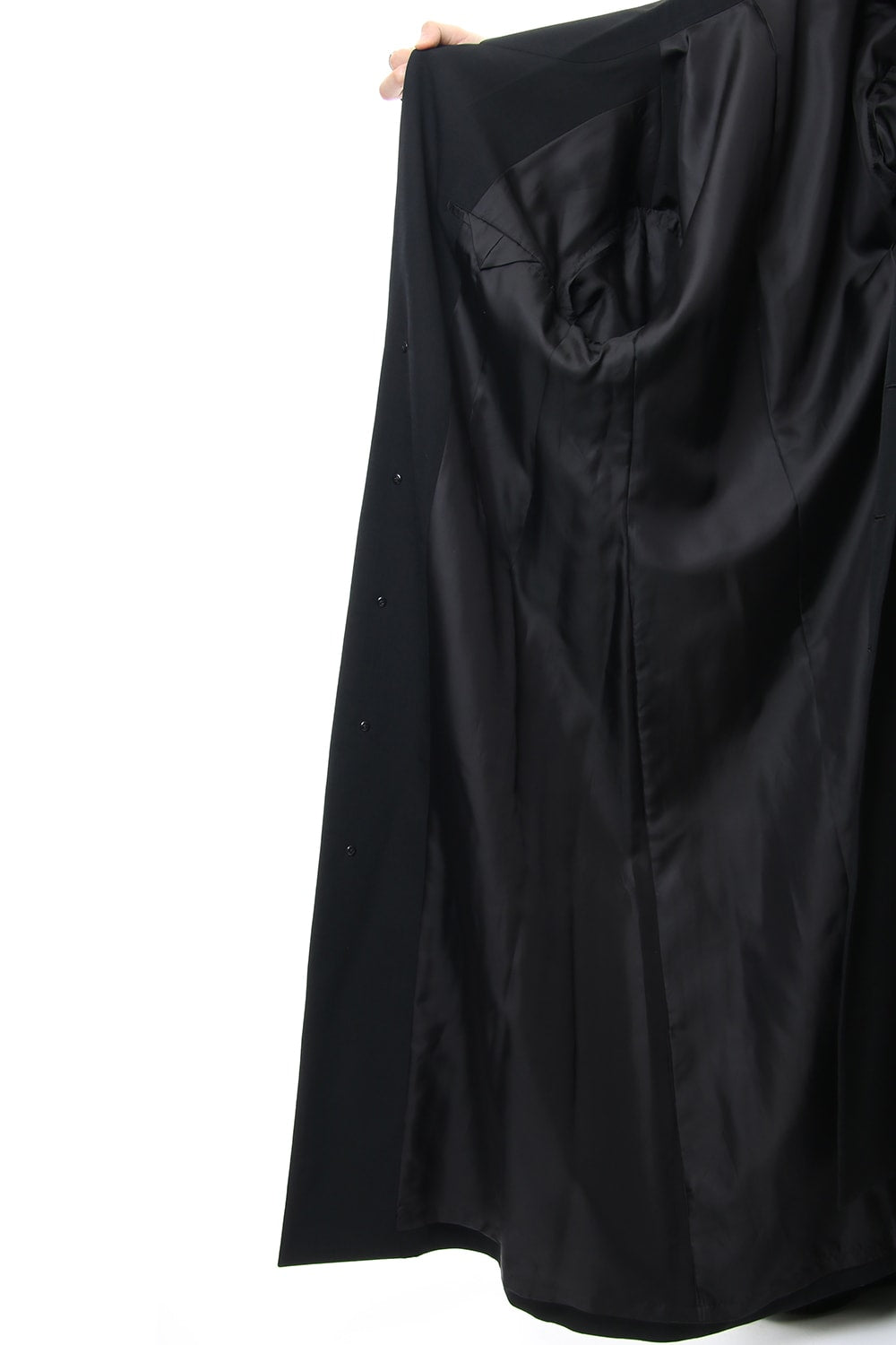 Long Jacket Wrinkled Gabardine