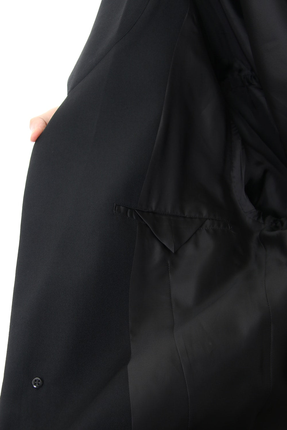 Long Jacket Wrinkled Gabardine