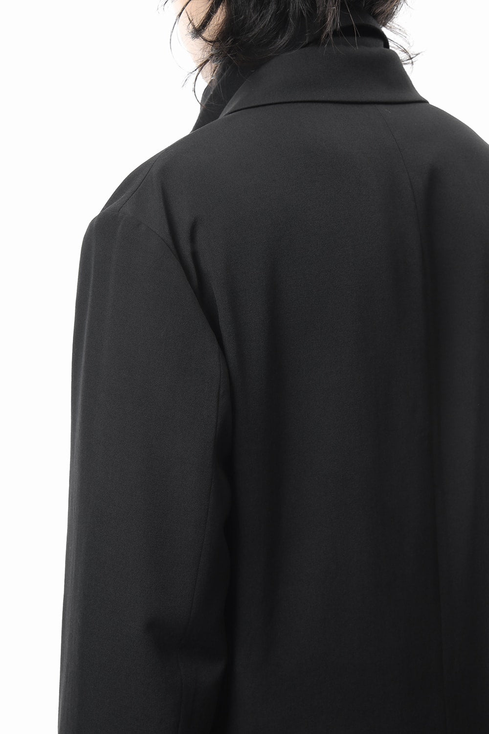 Long Jacket Wrinkled Gabardine