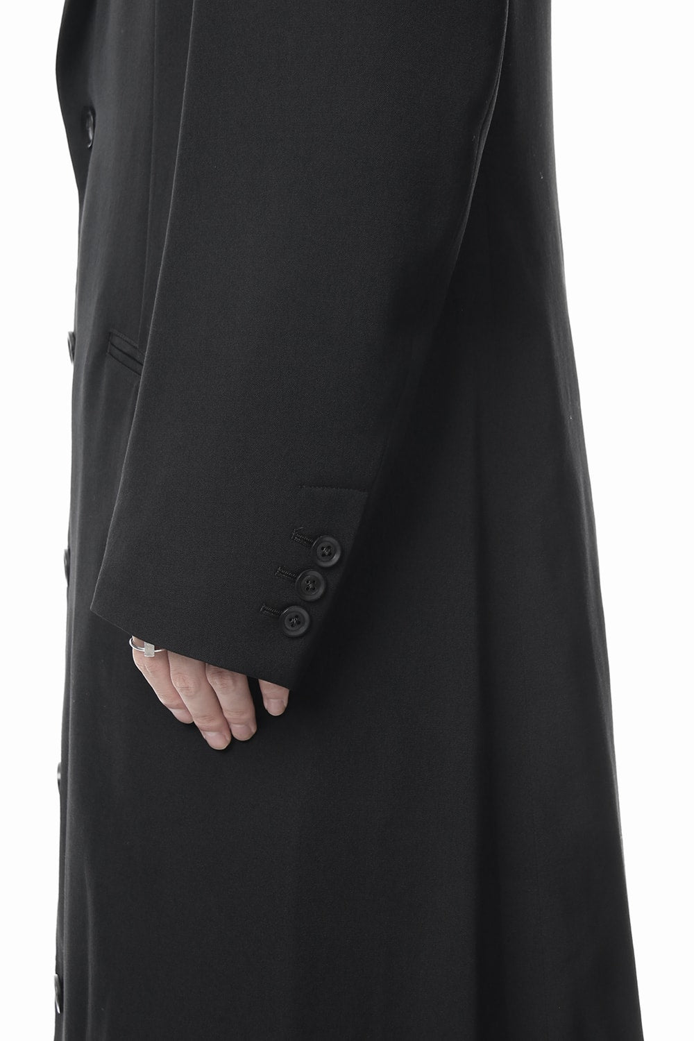 Long Jacket Wrinkled Gabardine