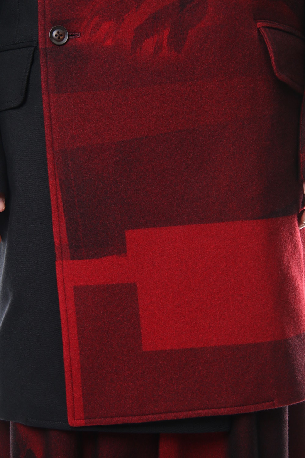 Red flannel scarf jacket