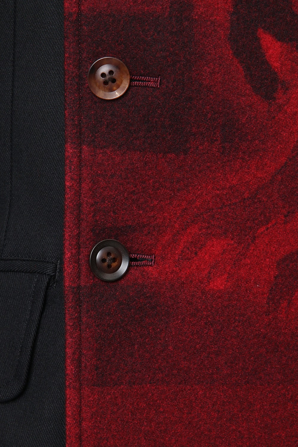 Red flannel scarf jacket