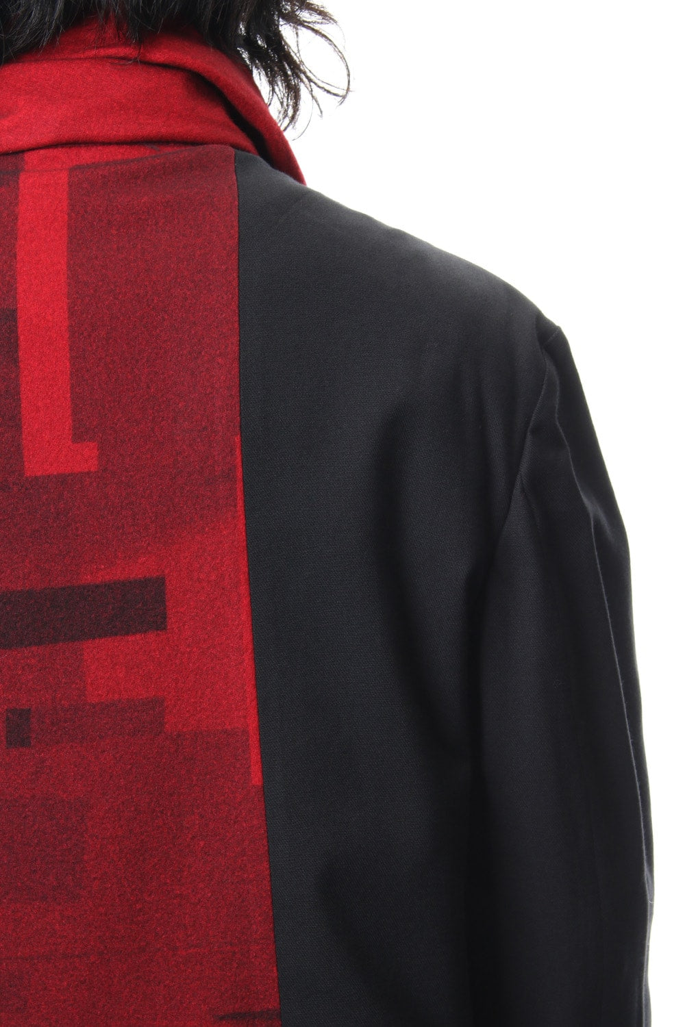 Red flannel scarf jacket