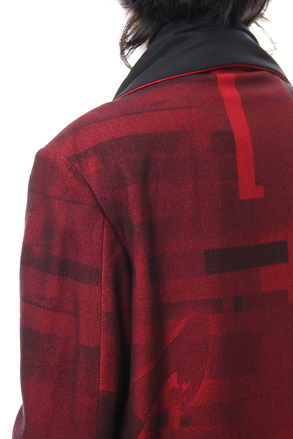 Red flannel scarf jacket