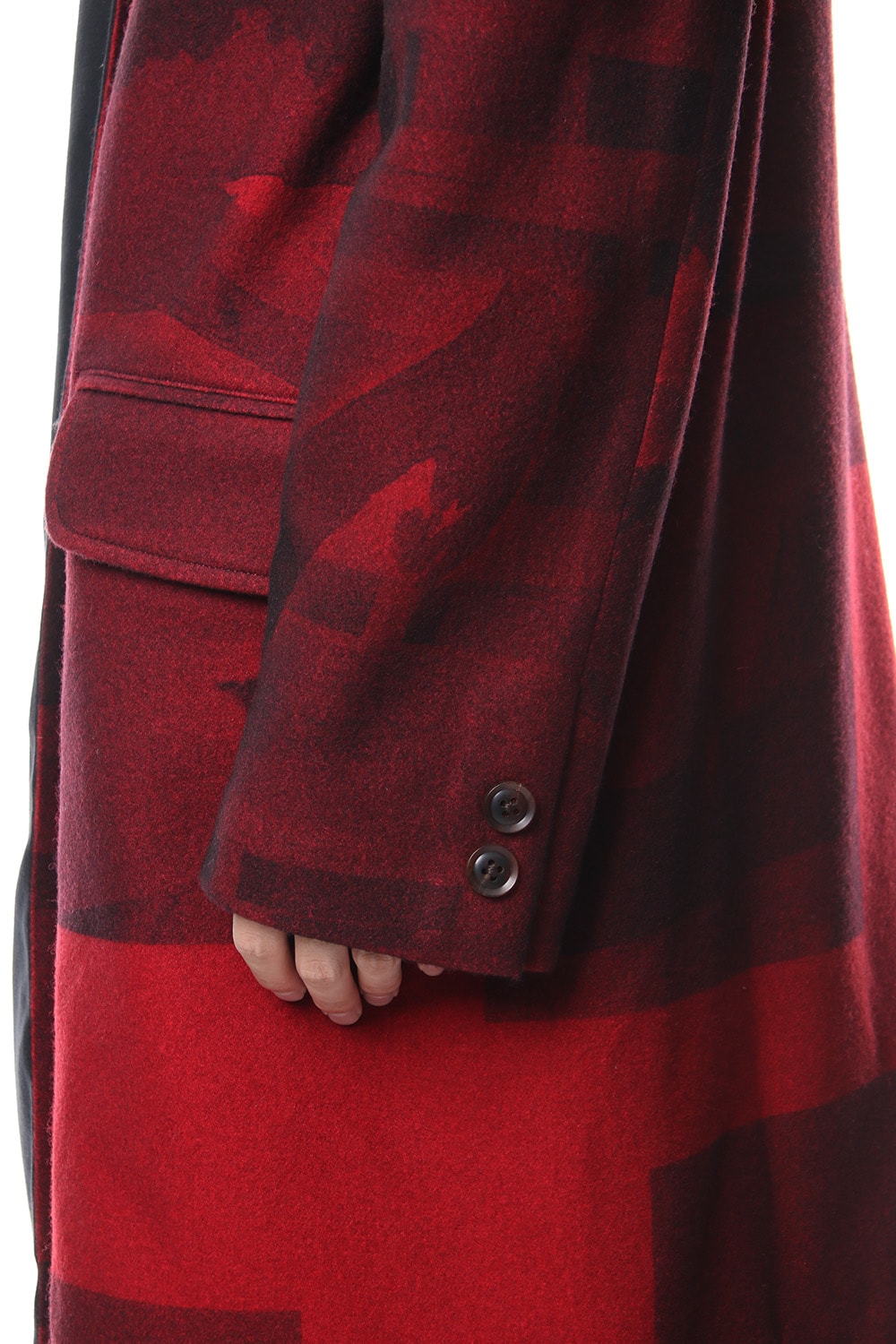 Red flannel scarf jacket