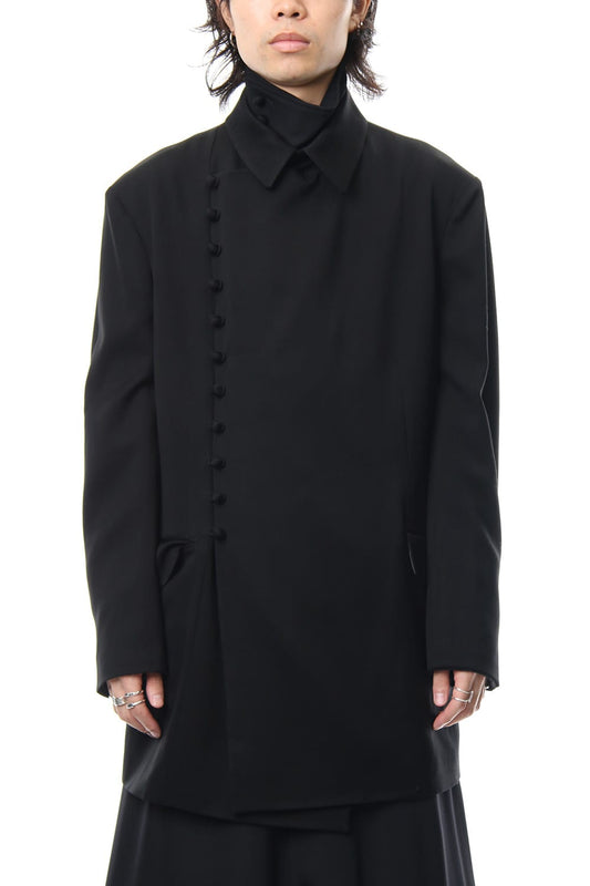 Monk button double jacket