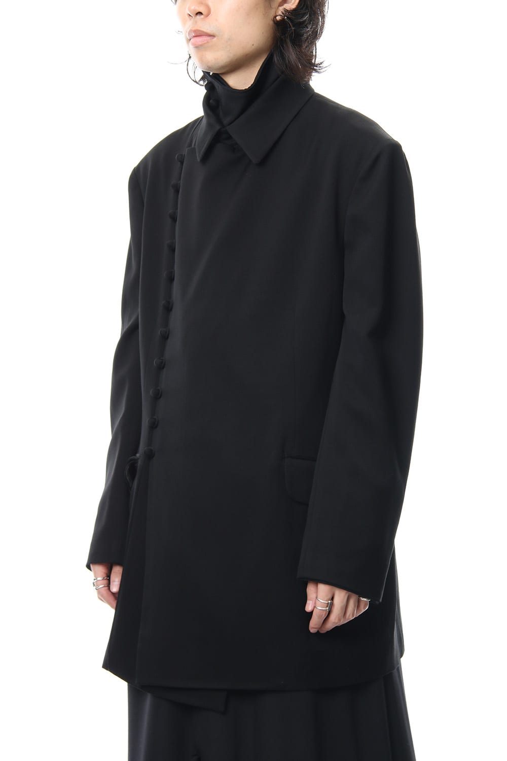 Monk button double jacket