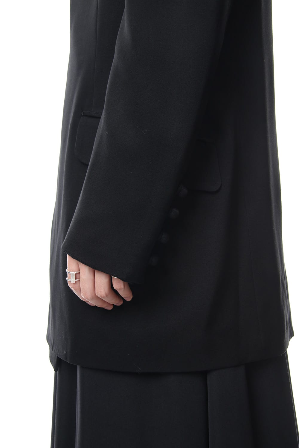 Monk button double jacket