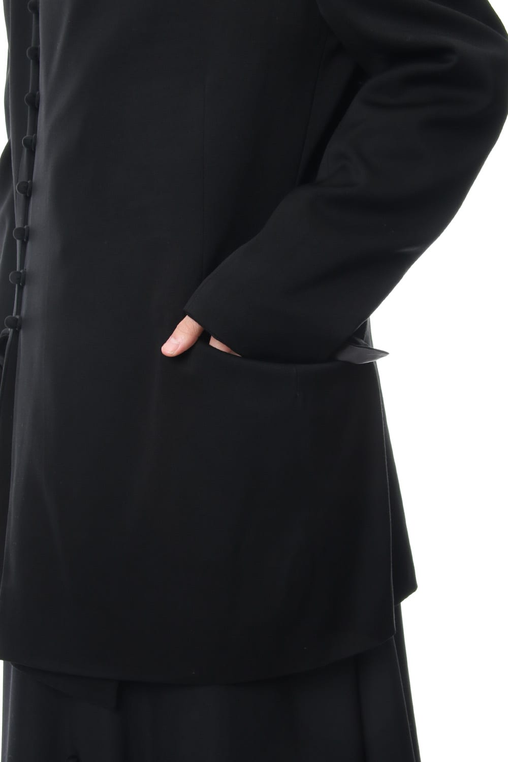 Monk button double jacket