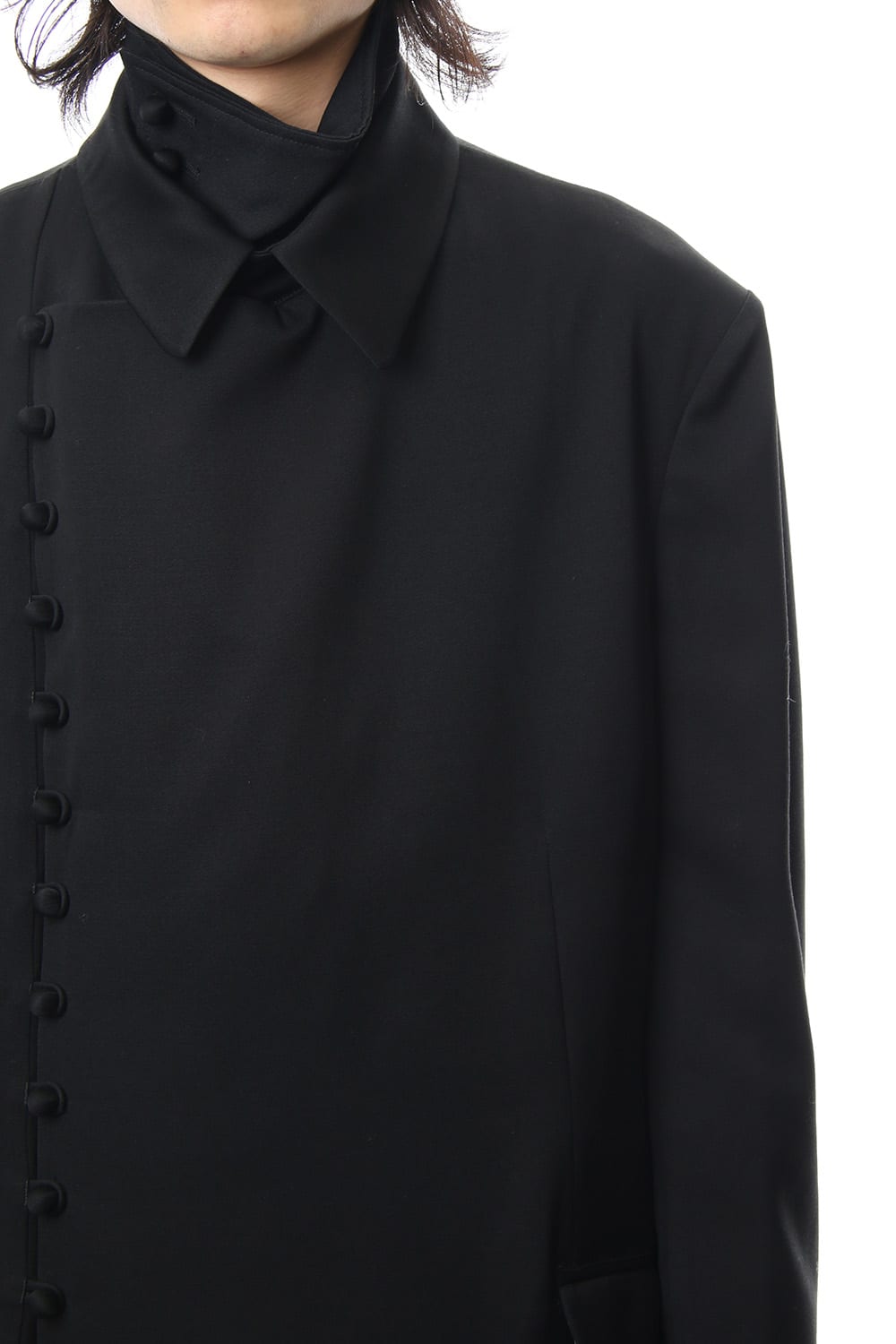 Monk button double jacket