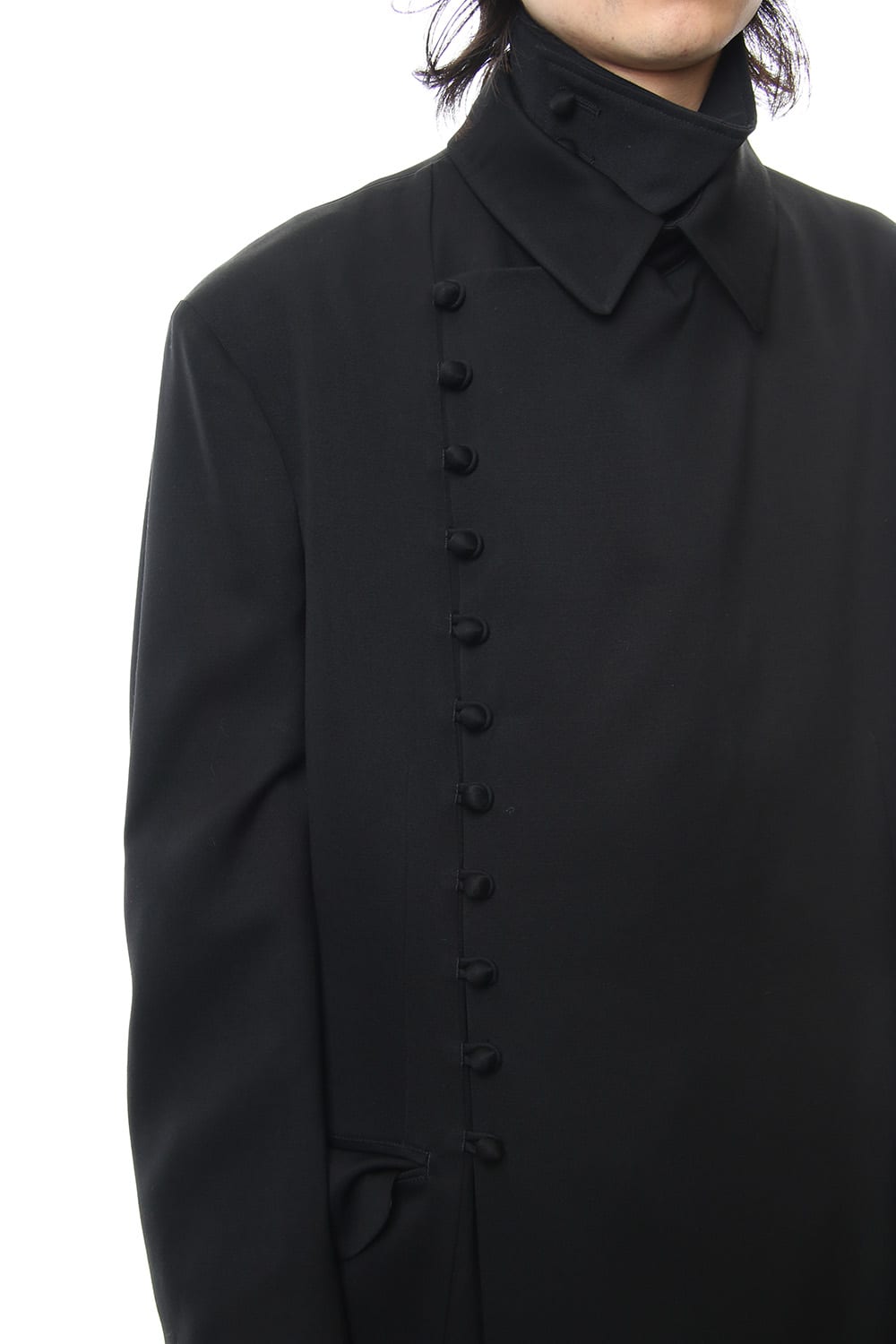 Monk button double jacket