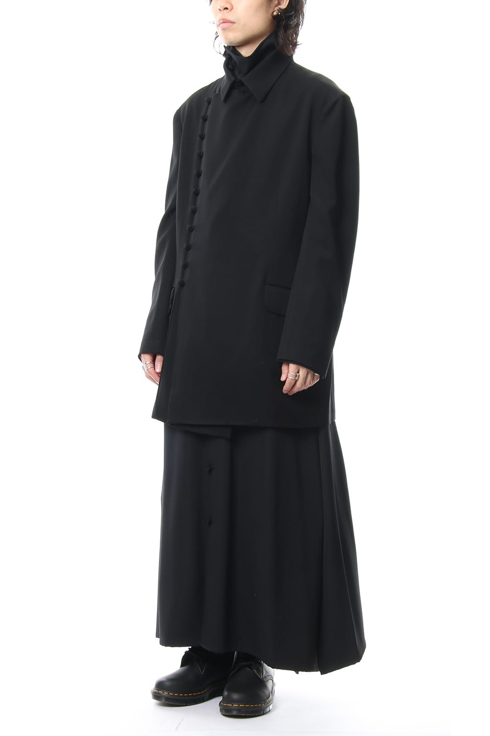 Monk button double jacket