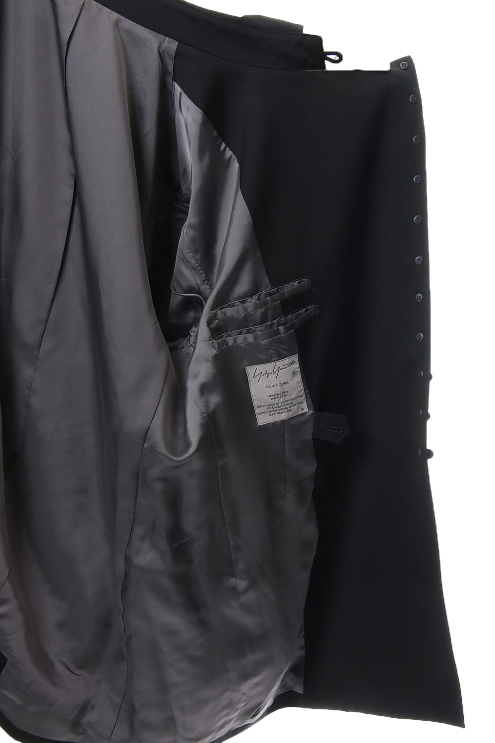 Monk button double jacket