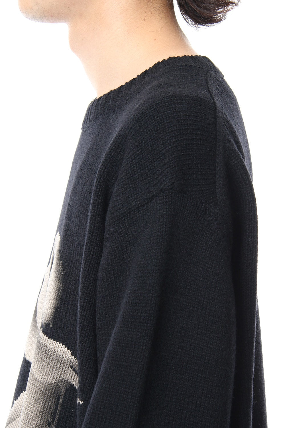 Girl Pattern Intersia Pullover Knit