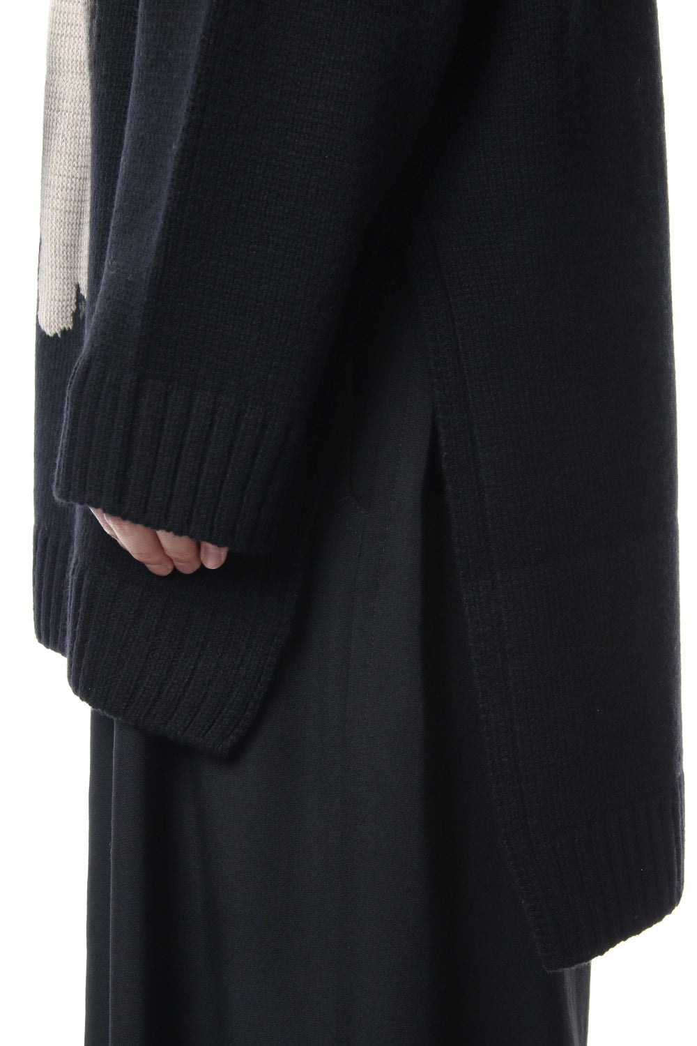 Girl Pattern Intersia Pullover Knit