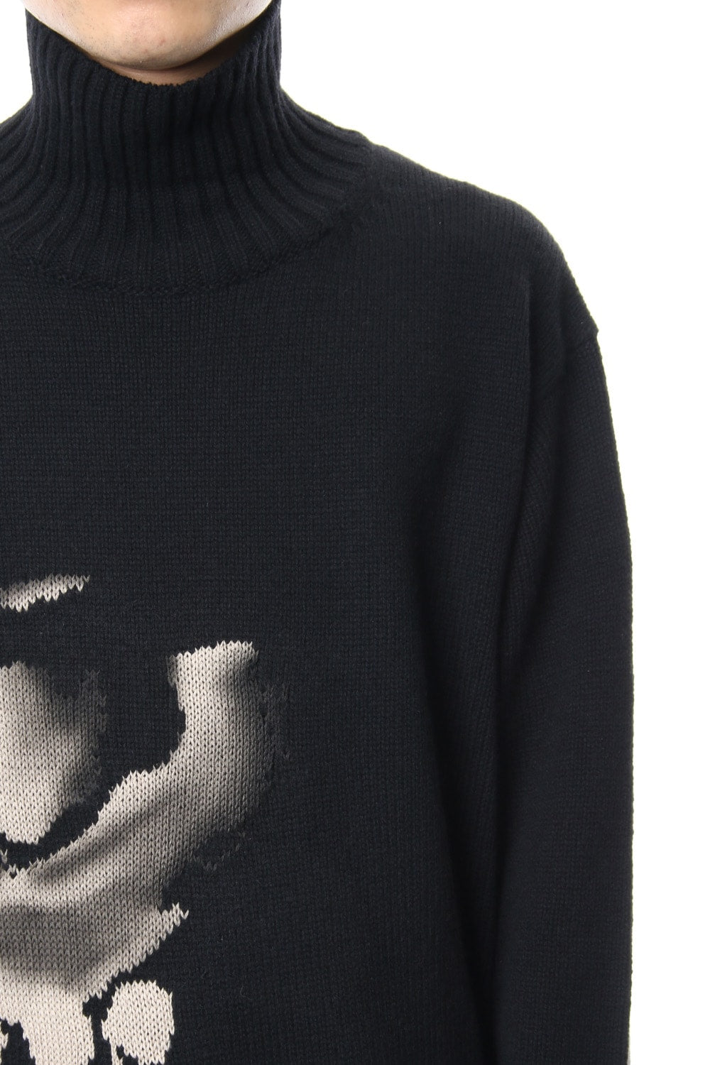 Girl Pattern Turtle Intersia Knit