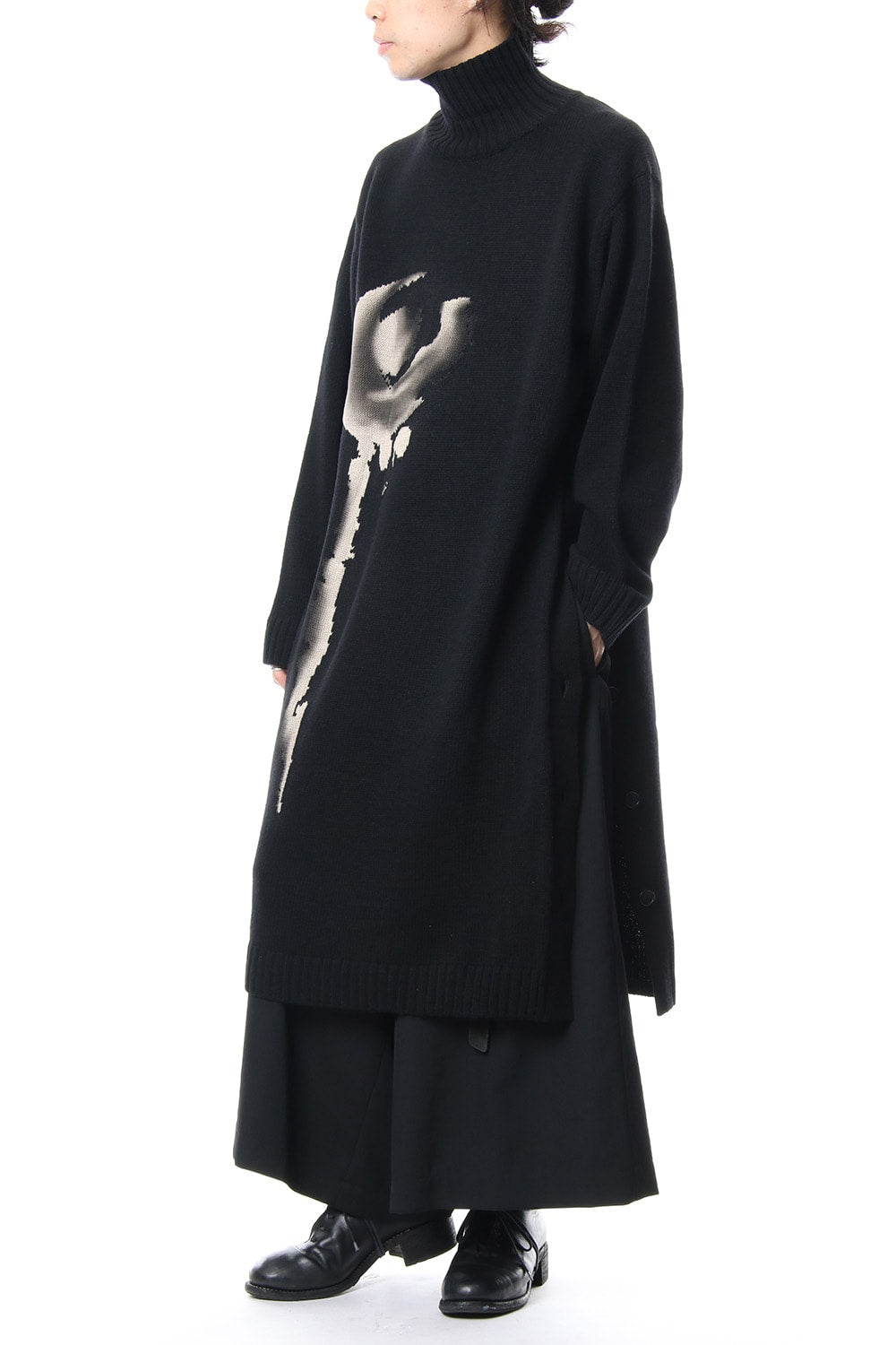 Girl Pattern Turtle Intersia Knit