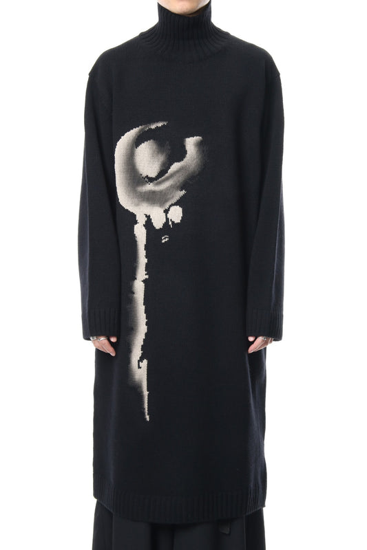 Girl Pattern Turtle Intersia Knit