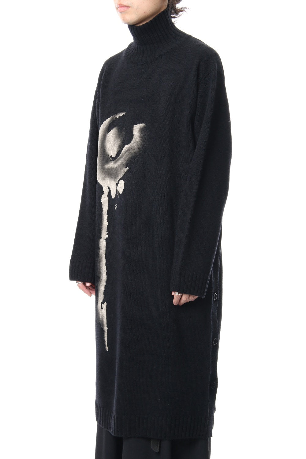 Girl Pattern Turtle Intersia Knit