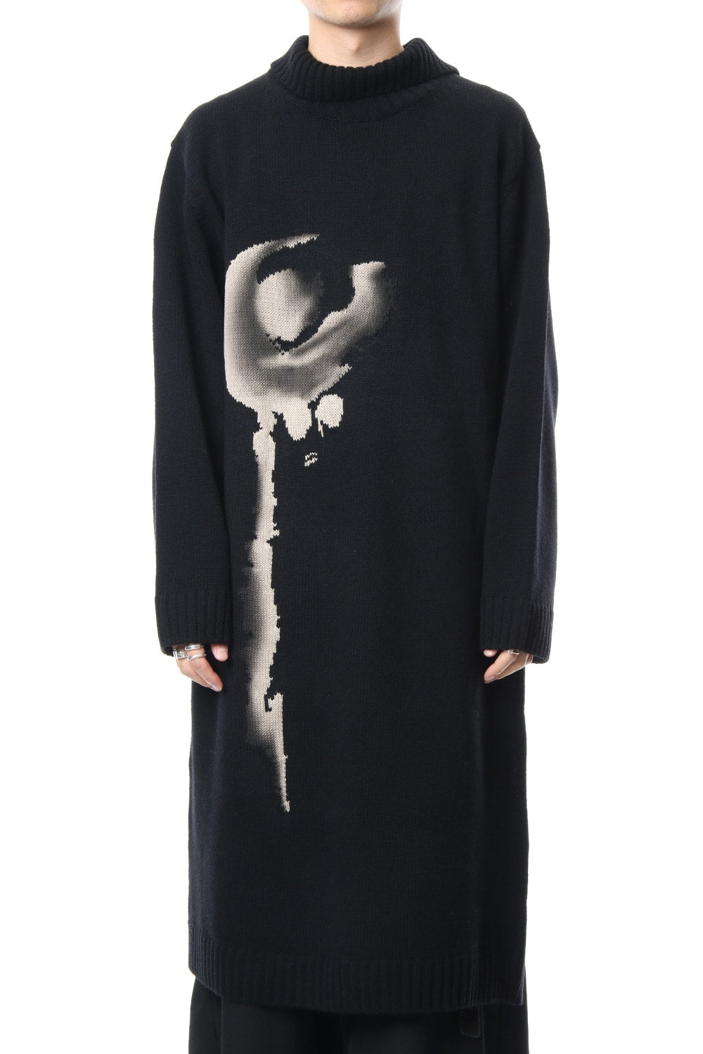 Girl Pattern Turtle Intersia Knit