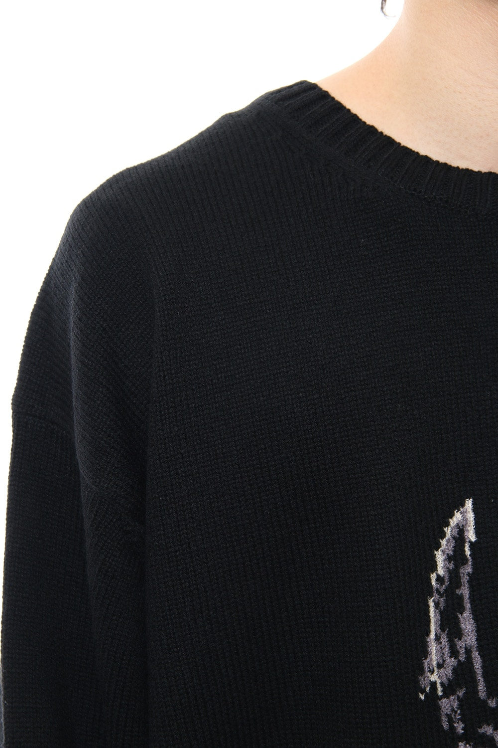 Hannya Tengu Pullover Intersia Knit