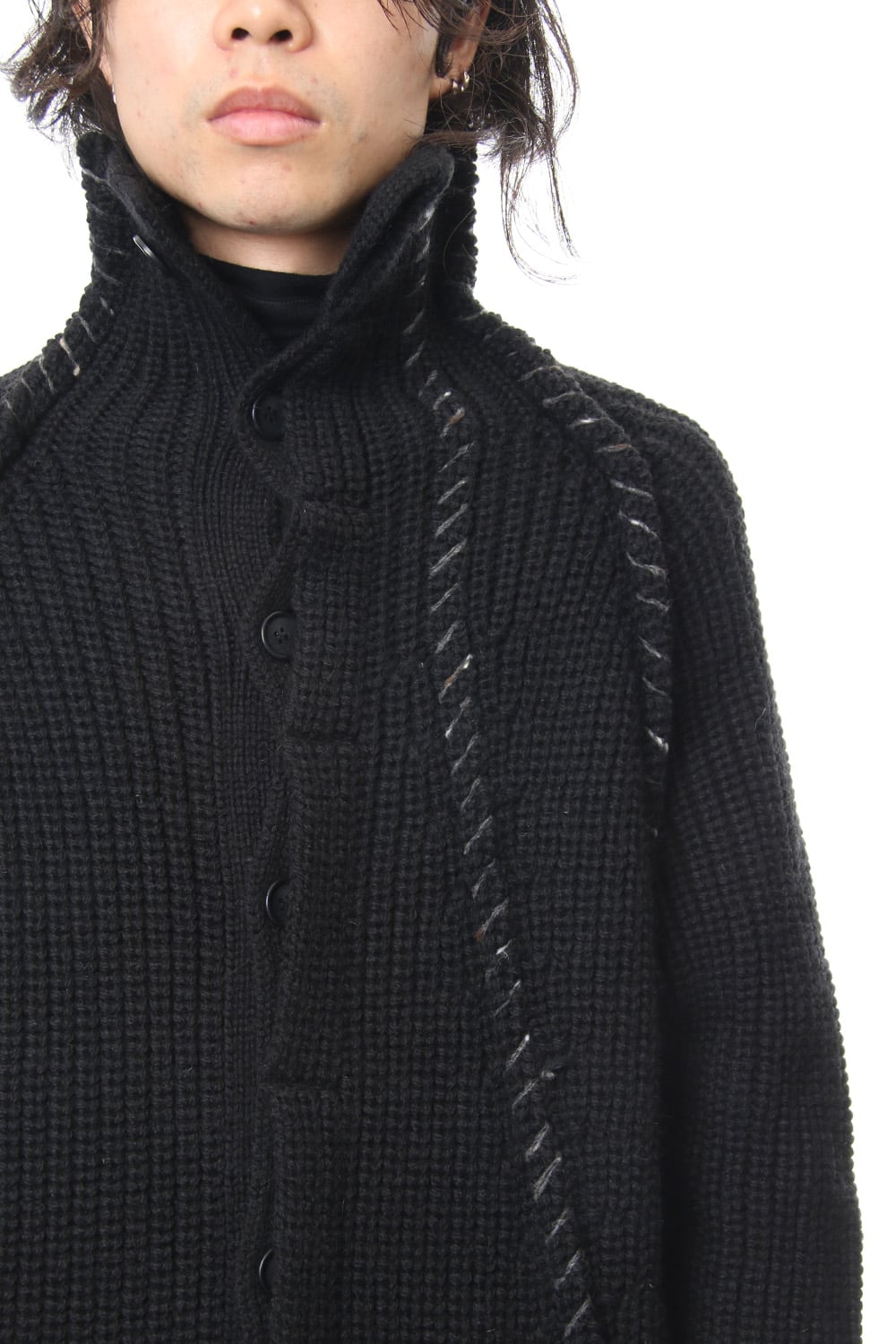 Embroidery Switching Coat